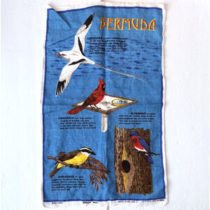 Bermuda Tropical Birds by Ulster Weavers of Ireland Linen Tea Towel Colorful